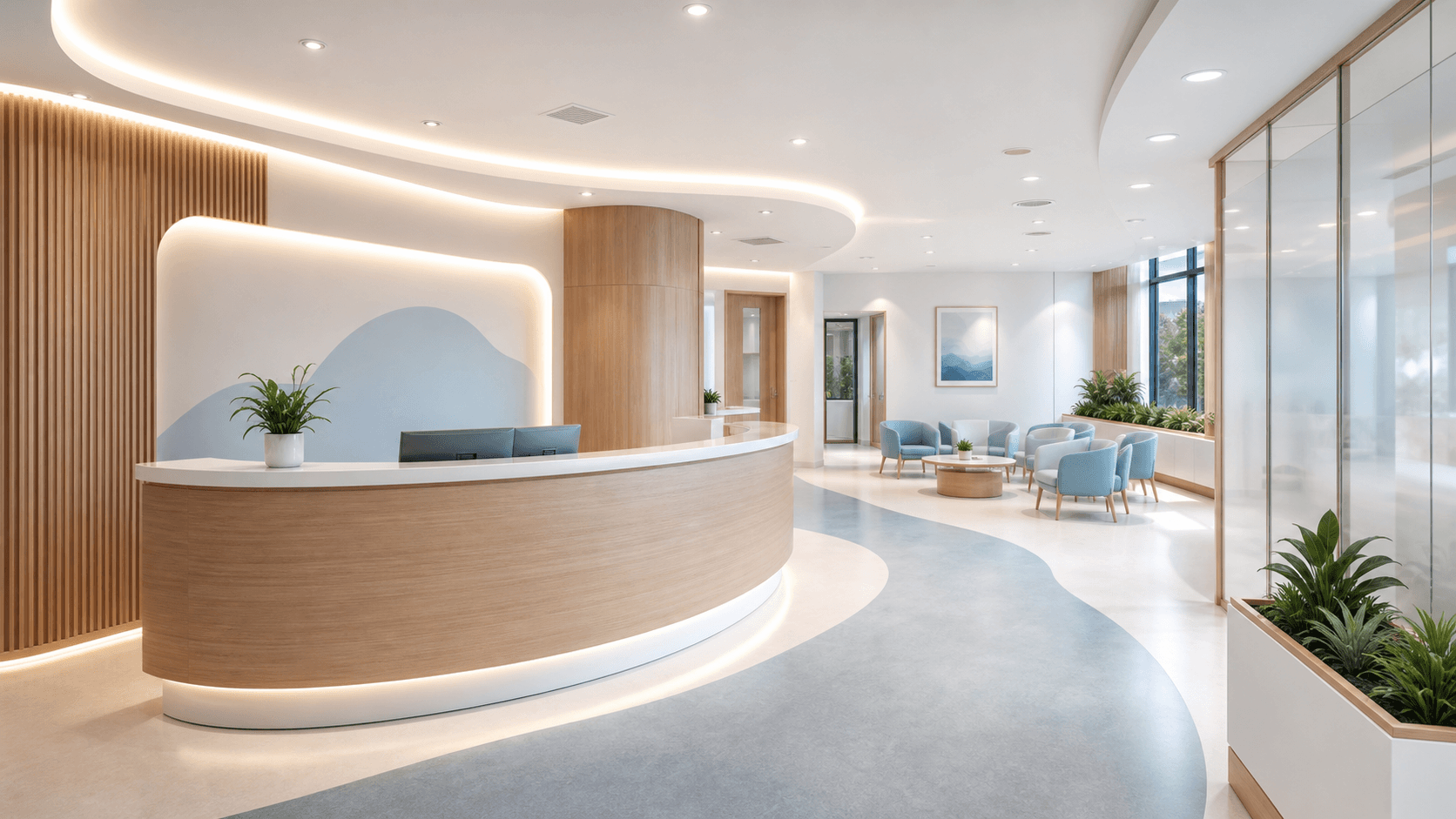 Premium modern clinic reception