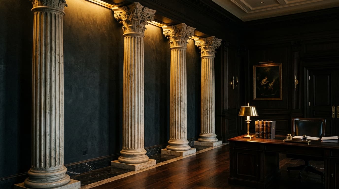 Classical architectural columns background
